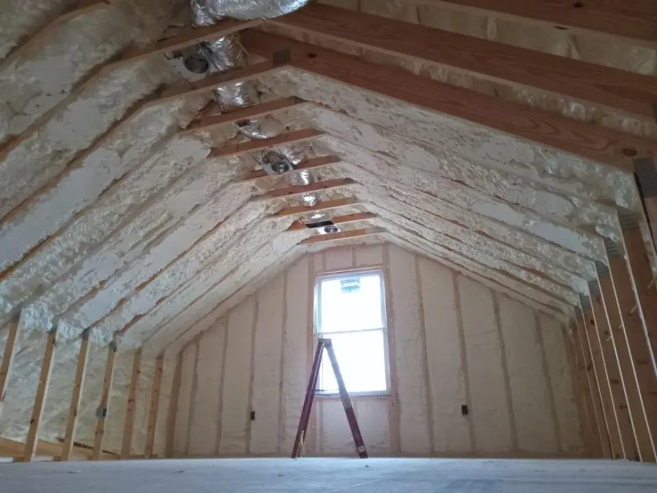 Spray foam roofing application for Crawl Space Insulation project in Winfield